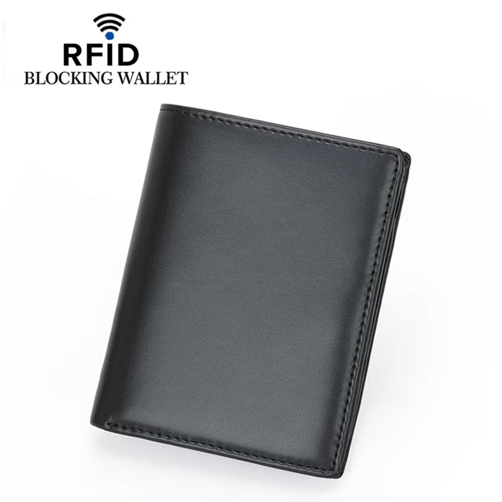 RFID Microfiber Leather Cash Coin Card Wallet
