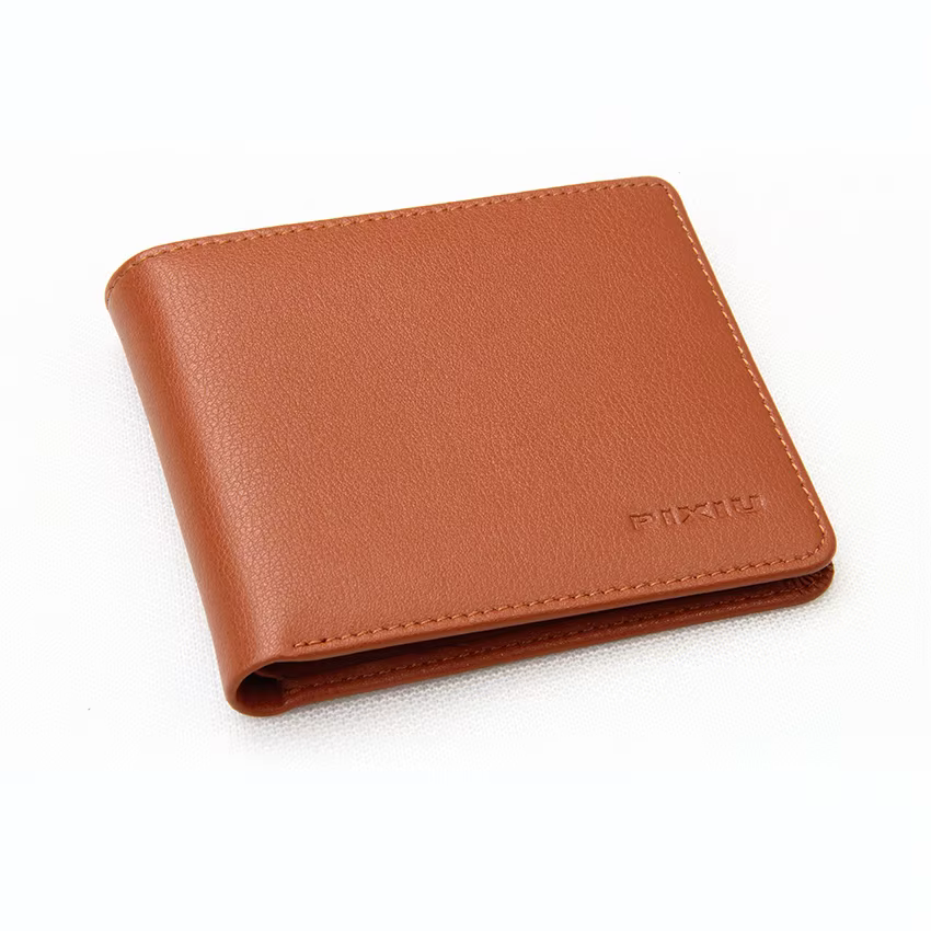 RFID PU Leather Short Bifold Wallet