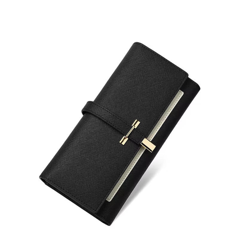 RFID Saffiano PU Leather Long Clutch Wallet