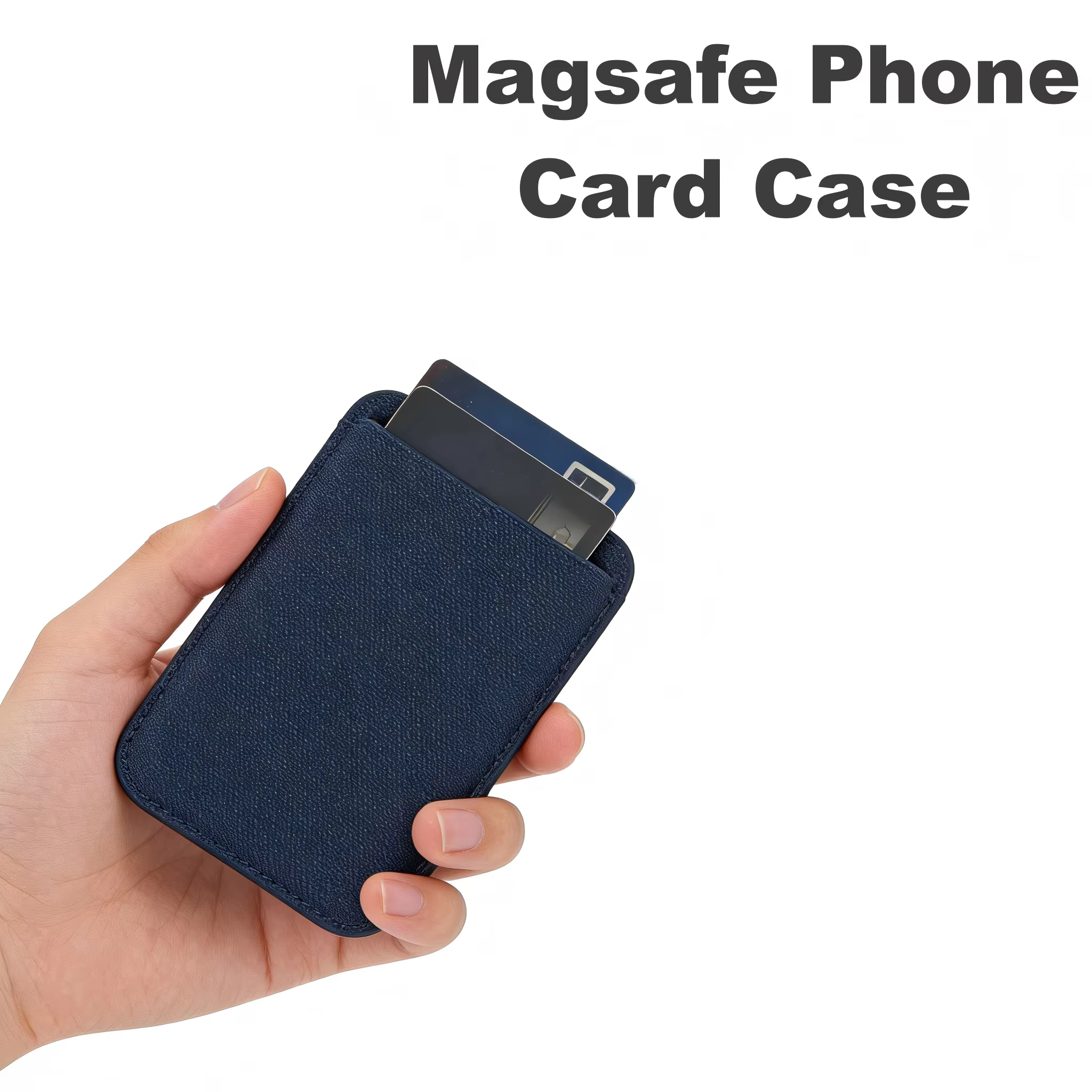Slim Magnetic Leather Phone Card Case for iPhone