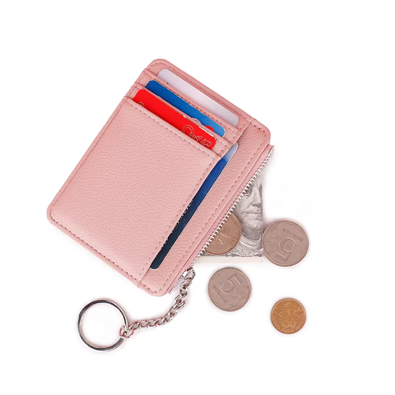 Slim RFID Leather Front-Pocket Card Holder
